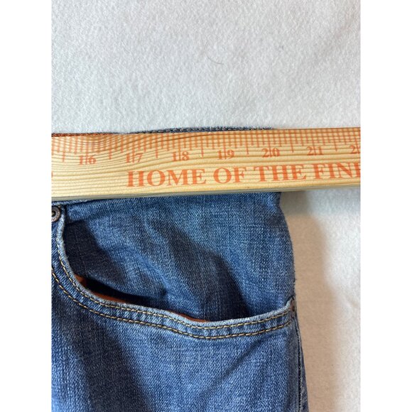 Alberto Mens Blue Distressed Jeans Size 40x34 - Picture 6 of 13